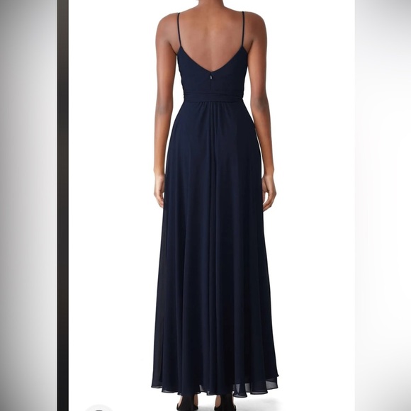 Amsale Navy Campbell Gown - Picture 3 of 6